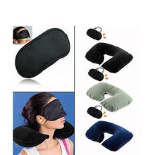 Load image into Gallery viewer, 505 -3-in-1 Air Travel Kit with Pillow, Ear Buds &amp; Eye Mask
