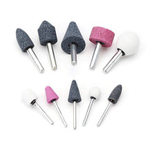 Load image into Gallery viewer, 409 -10pcs 3mm/6mm Dia Shank Mounted Stone (Rotary Tools)
