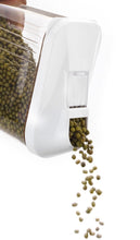 Load image into Gallery viewer, Your Brand Cereal Dispenser Easy Flow Storage Jar 750 ml 12 Pcs Set, Plastic, 10 in, White
