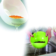 Load image into Gallery viewer, 108 Kitchen Plastic big Rice Bowl Strainer Perfect Size for Storing and Straining
