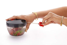 Load image into Gallery viewer, 080 Manual Food Chopper, Compact &amp; Powerful Hand Held Vegetable Chopper/Blender
