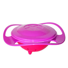 Load image into Gallery viewer, 0617 Portable Non Spill Feeding Toddler Gyro Bowl 360 Degree Rotating Dish
