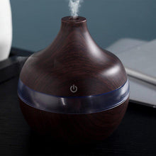 Load image into Gallery viewer, 1201 Wood Grain Aromatherapy Usb Humidifier Water Droplets Air Purification Essential Oil Aroma Diffuser Creative Home Grain
