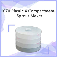 Load image into Gallery viewer, 070 Plastic 4 Compartment Sprout Maker, White
