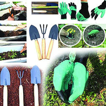 Load image into Gallery viewer, DeoDap Gardening Hand Cultivator, Big Digging Trowel, Shovel &amp; Garden Gloves with Claws for Digging &amp; Planting
