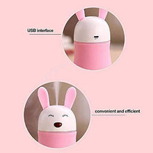 Load image into Gallery viewer, 361 Lovely Rabbit Air Humidifier USB Aroma Diffuse with LED Lamp Mini Ultrasonic Cool Mist Maker Fugger for Office Car Air Purifier

