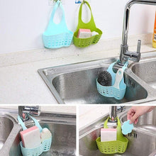 Load image into Gallery viewer, 762 Adjustable Kitchen Bathroom Water Drainage Plastic Basket/Bag with Faucet Sink Caddy
