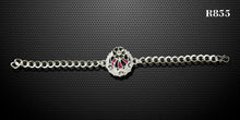 Load image into Gallery viewer, Rakshabandhan -Designer Color Rakhi Silver Chain Rakhi
